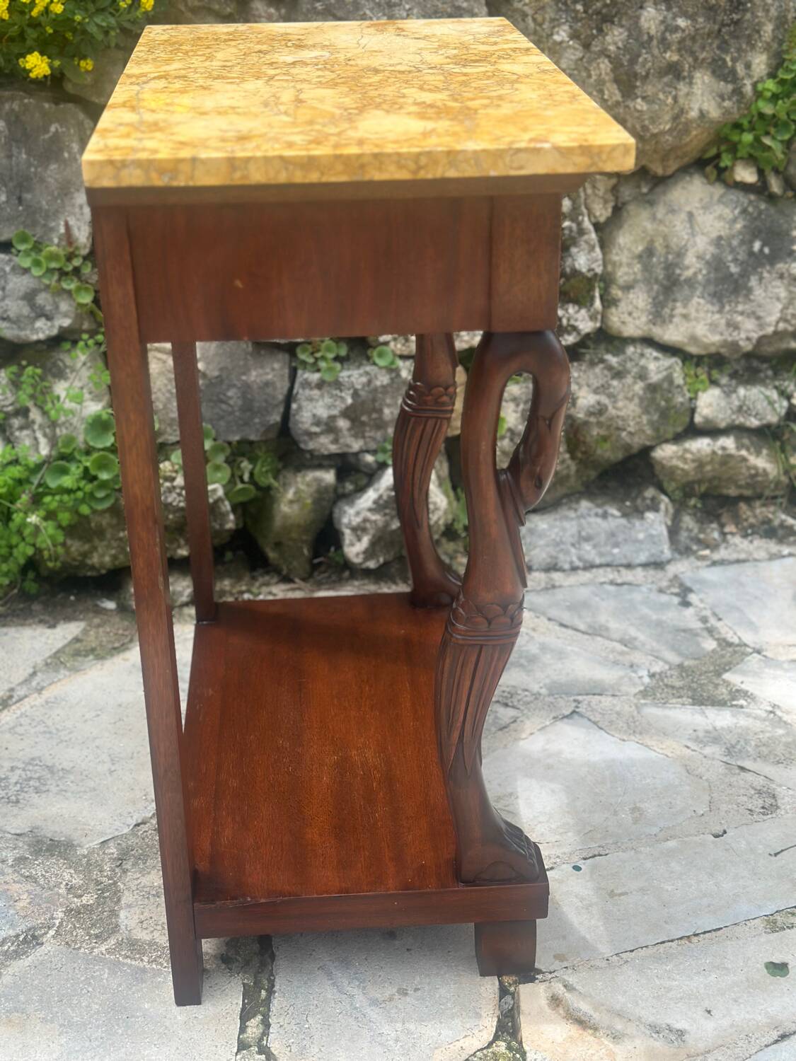 Paire de consoles de Acajou de style Empire XXème siècle