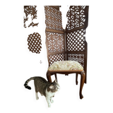 Vintage upholstered stool