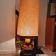 Vintage ceramic floor lamp with its lampshade