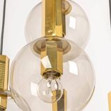 Grand cascading chandelier design with smoked glass by Cosack, Germany, 1970s.