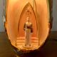 Old glazed ceramic bedside lamp - Bequet - Made in Belgium