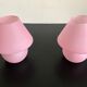 Paire de lampes champignon en verre