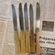 5 mismatched antique knives