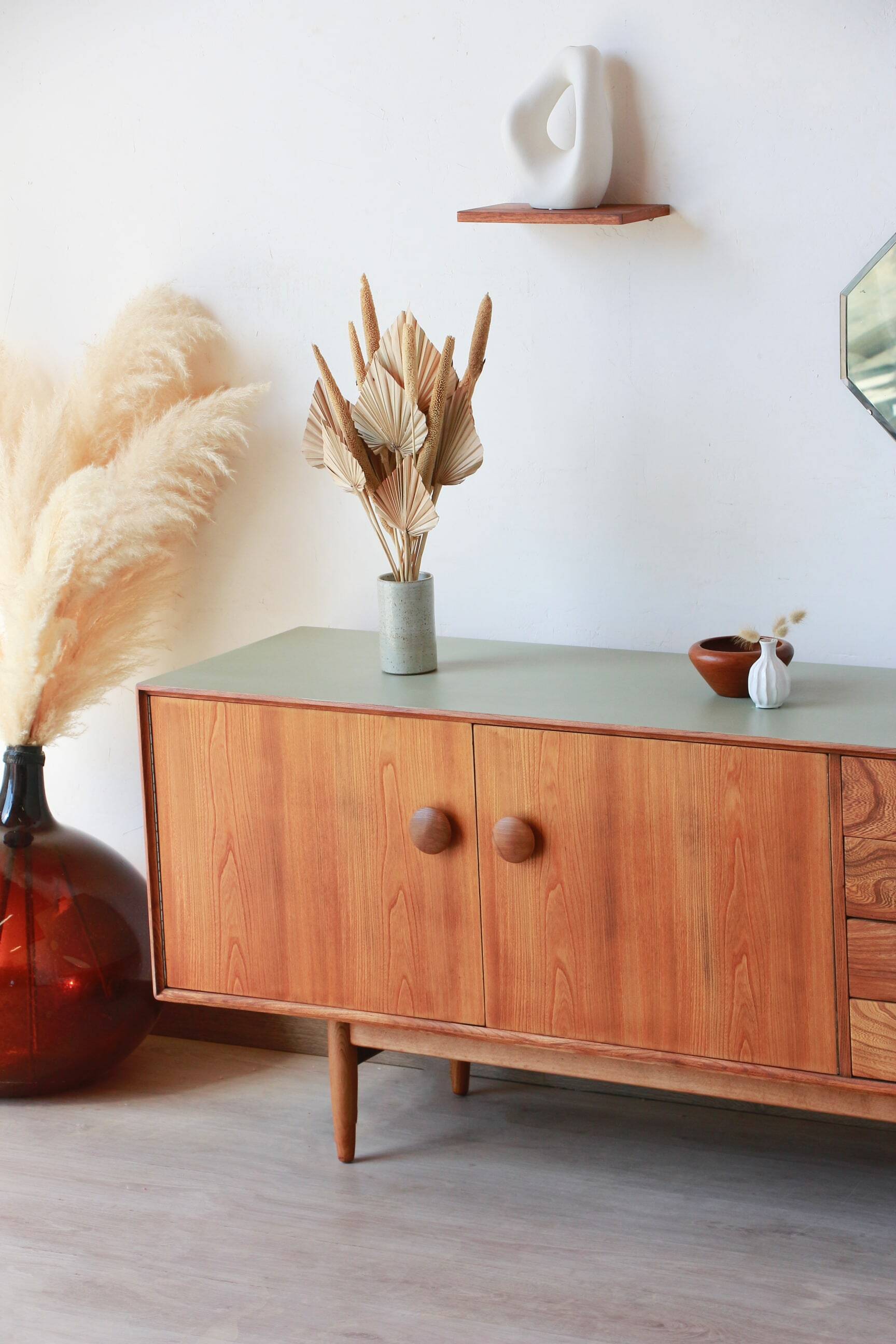 English Sideboard - Solid Elm - 1960