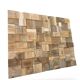 Decorative wall panel in solid oak