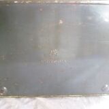 Iron sewing box, old Victoria biscuit tin, collector's item