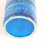 Vase cylindre, bleu / bleu, bitossi, aldo londi conception