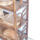 Vintage rattan library from the 70s
