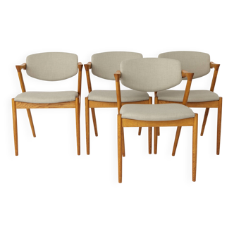 4 Kai Kristiansen Chairs - Model #42 - 1960s, for Schou Andersen Møbelfabri