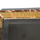 Large bevelled khaki mirror in mother-of-pearl from the 70s/80s.