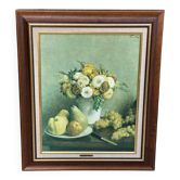Tableau peinture huile sur toile Fantin Latour nature morte 1869 58x68