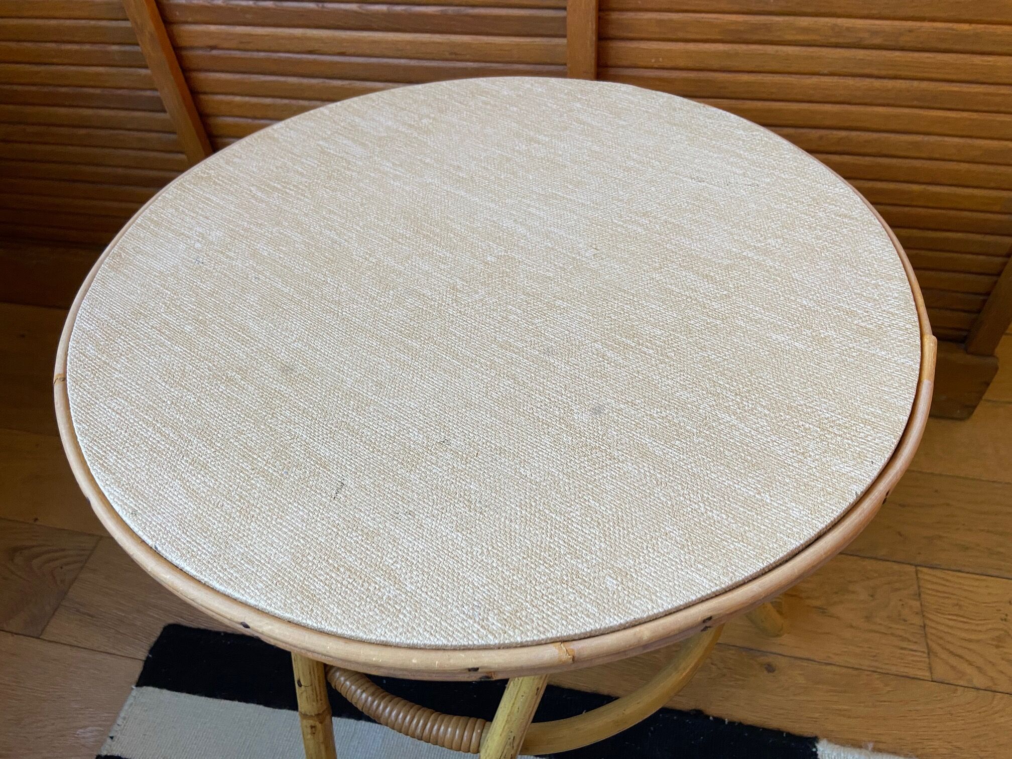 Coffee table - rattan sofa end