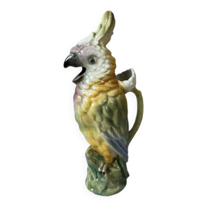 pichet barbotine Perroquet