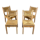 Ensemble de chaises paillées circa 80