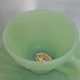 Vintage Fire-King Jadeite Swirl/Shell Coffee Set – 6 Pcs (Original Label)