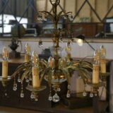 Sheet metal and tassel pendant attributed to Maison Jansen 1970s