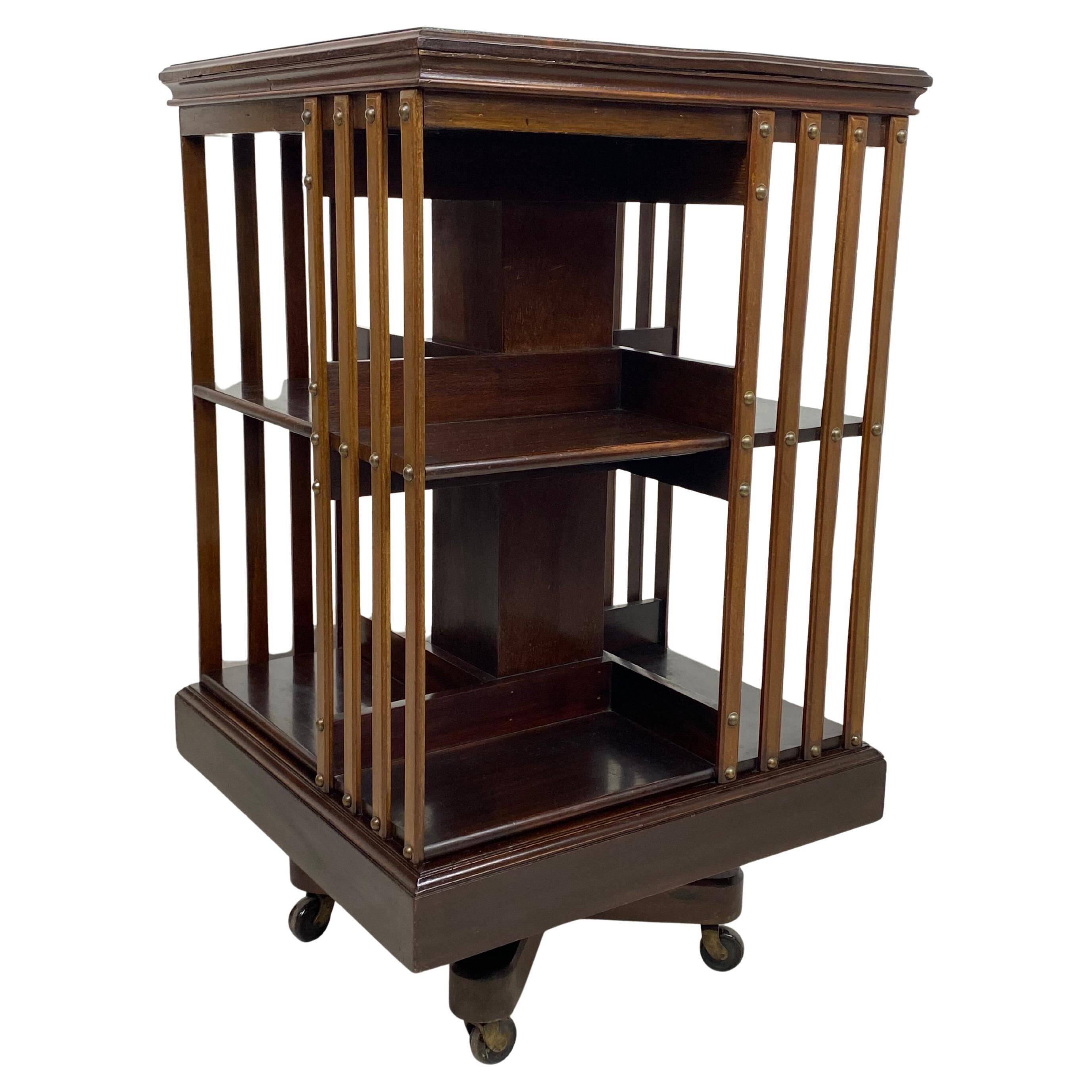 Small revolver bookshelf.