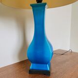 Blue turquoise ceramic table lamp