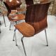 Lot of 6 Flötotto pagwood chairs 1960