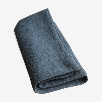 Kaki washed linen towel