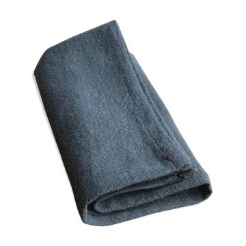 Serviette en lin lavé Kaki