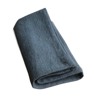 Kaki washed linen towel