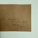 Painted illustration A5 "Souvenir de... » acrylic on paper - object of curiosity