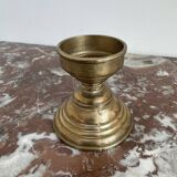 Hand candle holder, cellar rat, brass, gilded, gold, handle, 1950s, decoration, chic, decor, room