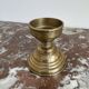 Hand candle holder, cellar rat, brass, gilded, gold, handle, 1950s, decoration, chic, decor, room