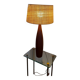Large Danish modernist lamp in solid teak from the 1960s.
