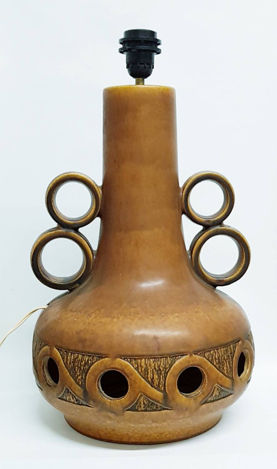 Grande lampe en céramique Scheurich Allemagne de l'Ouest