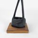Pair of cranes in carved horn design Mid-Century