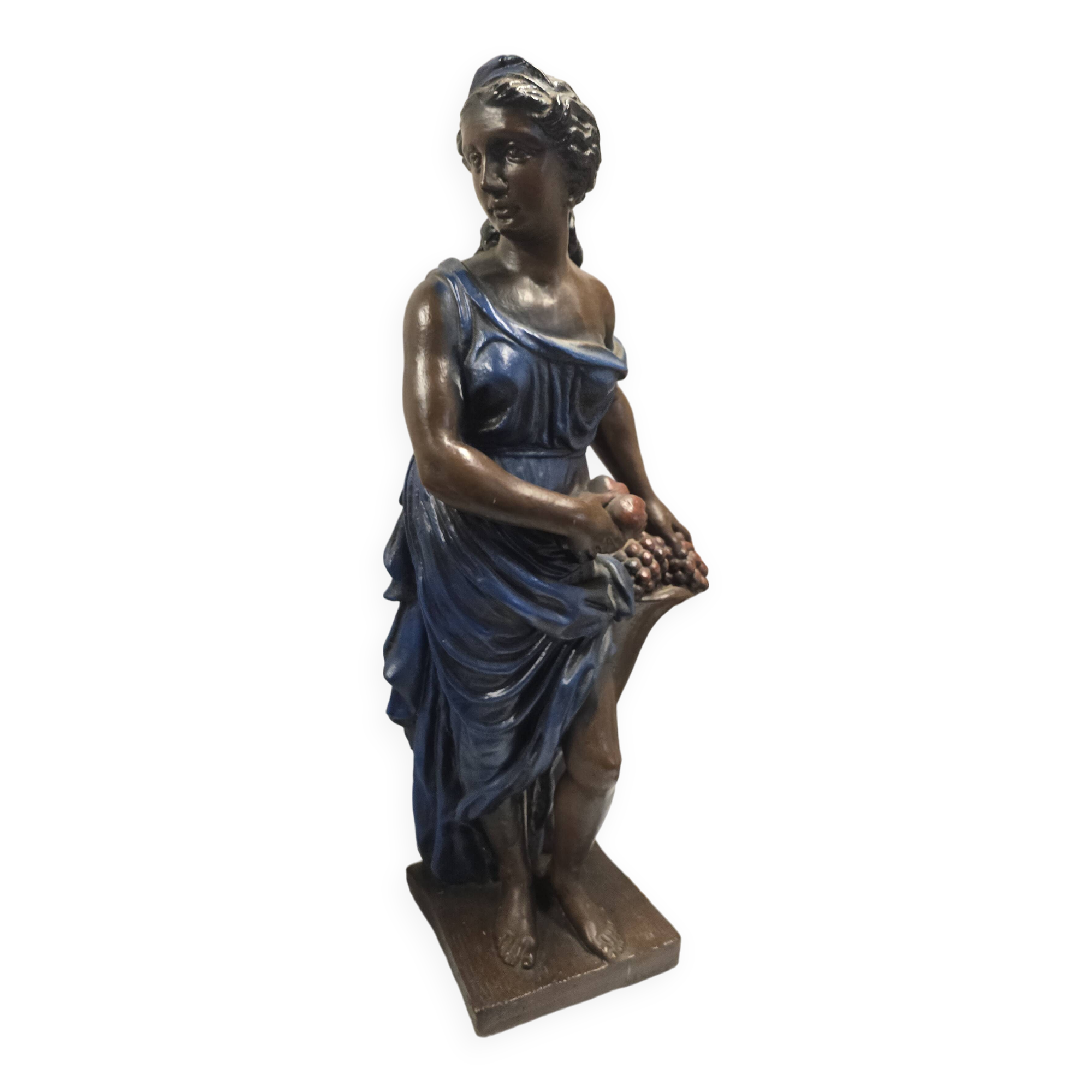 Plaster female sculpture 90cm H