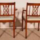 pair of mahogany armchairs in Hepplewhite style