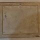 Framed antique engraving under glass