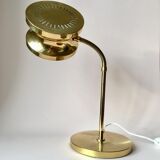 Midcentury Swedish Large Brass Table Lamp by Tyringe Konsthantverk