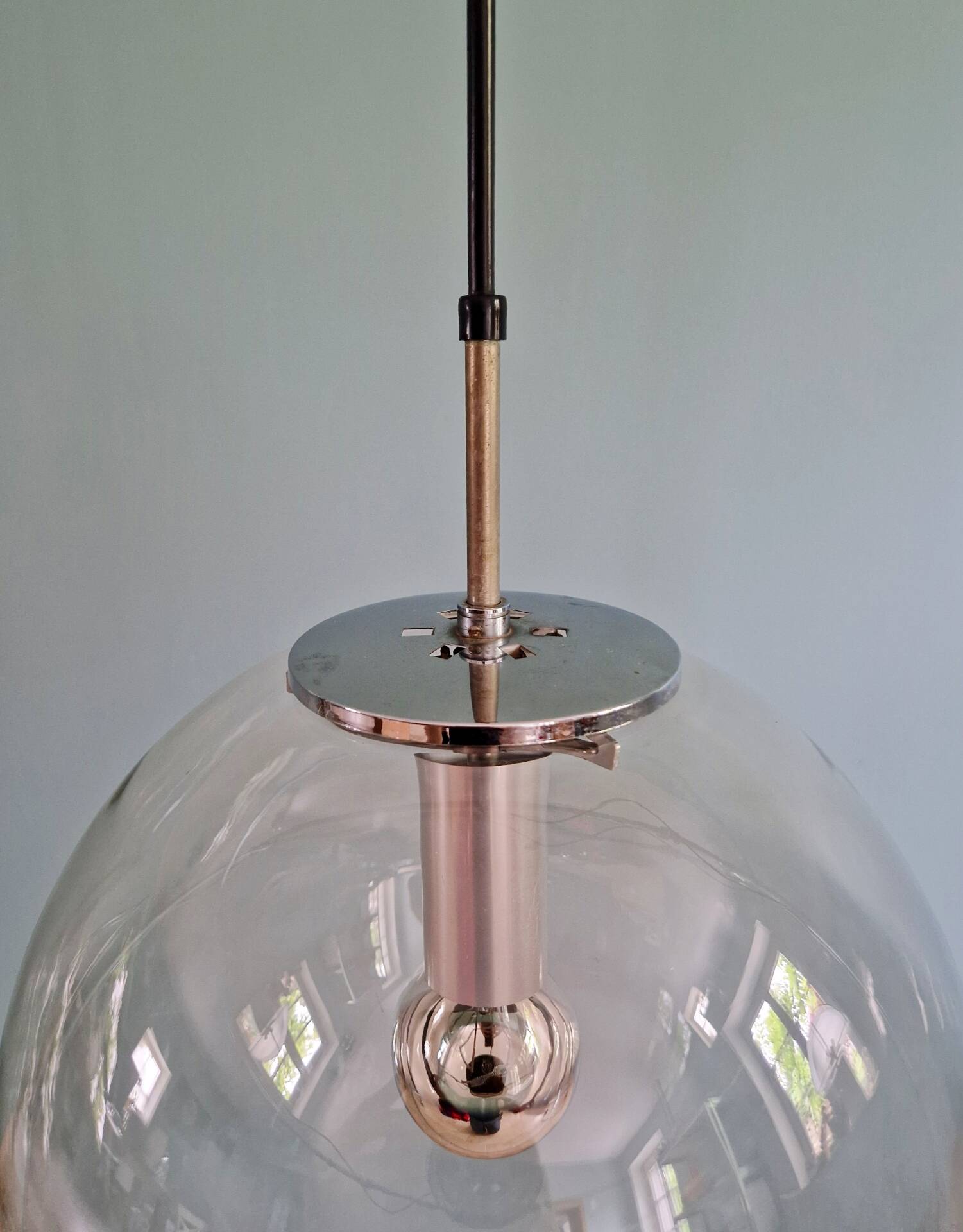 Suspension Space Age in smoked glass