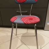 Wax fabric chair