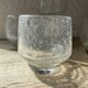 Set punch ou cocktail en verre soufflé bullé , esprit Biot