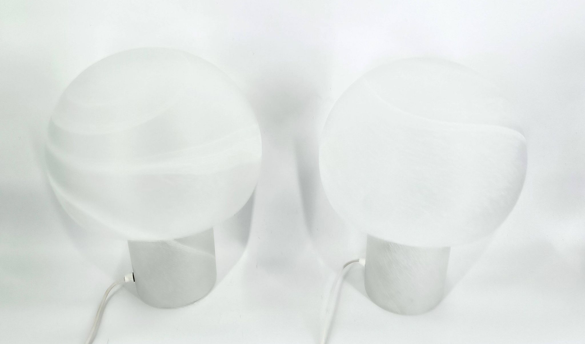 Paire de lampes de table champignons par Peil & Putzler, années 1970