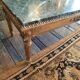 Table basse bois et marbré