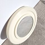 Round mirror white 50cm vintage 1970