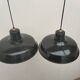 Enameled sheet metal pendant lights