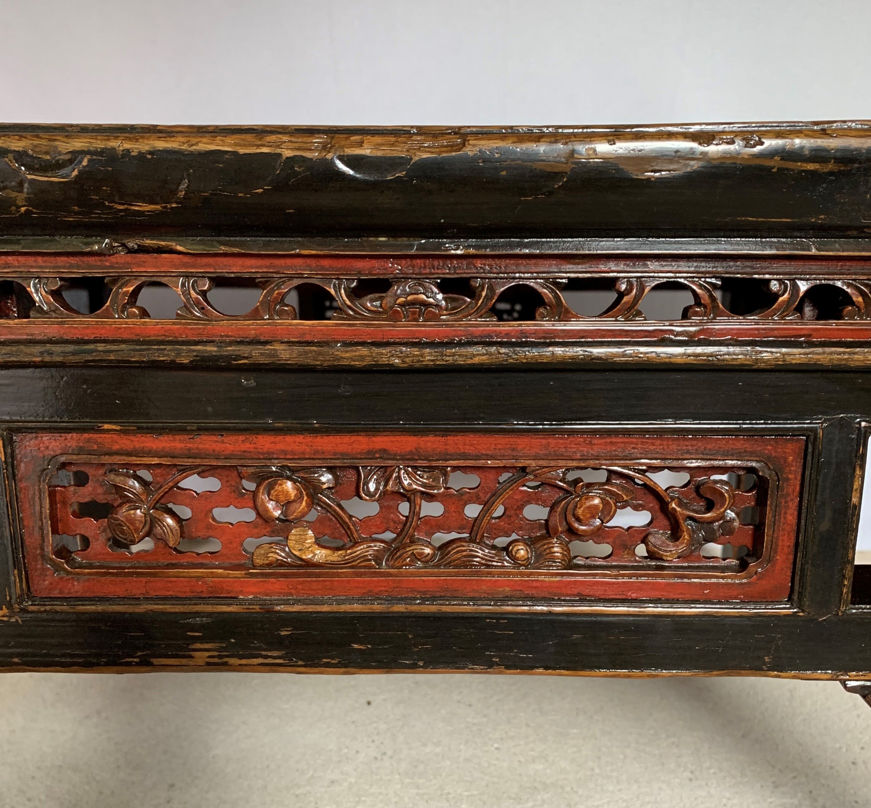 Ancient chinese golden wood table