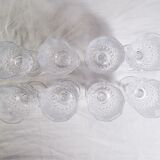 8 verres à vin en cristal d'Arques