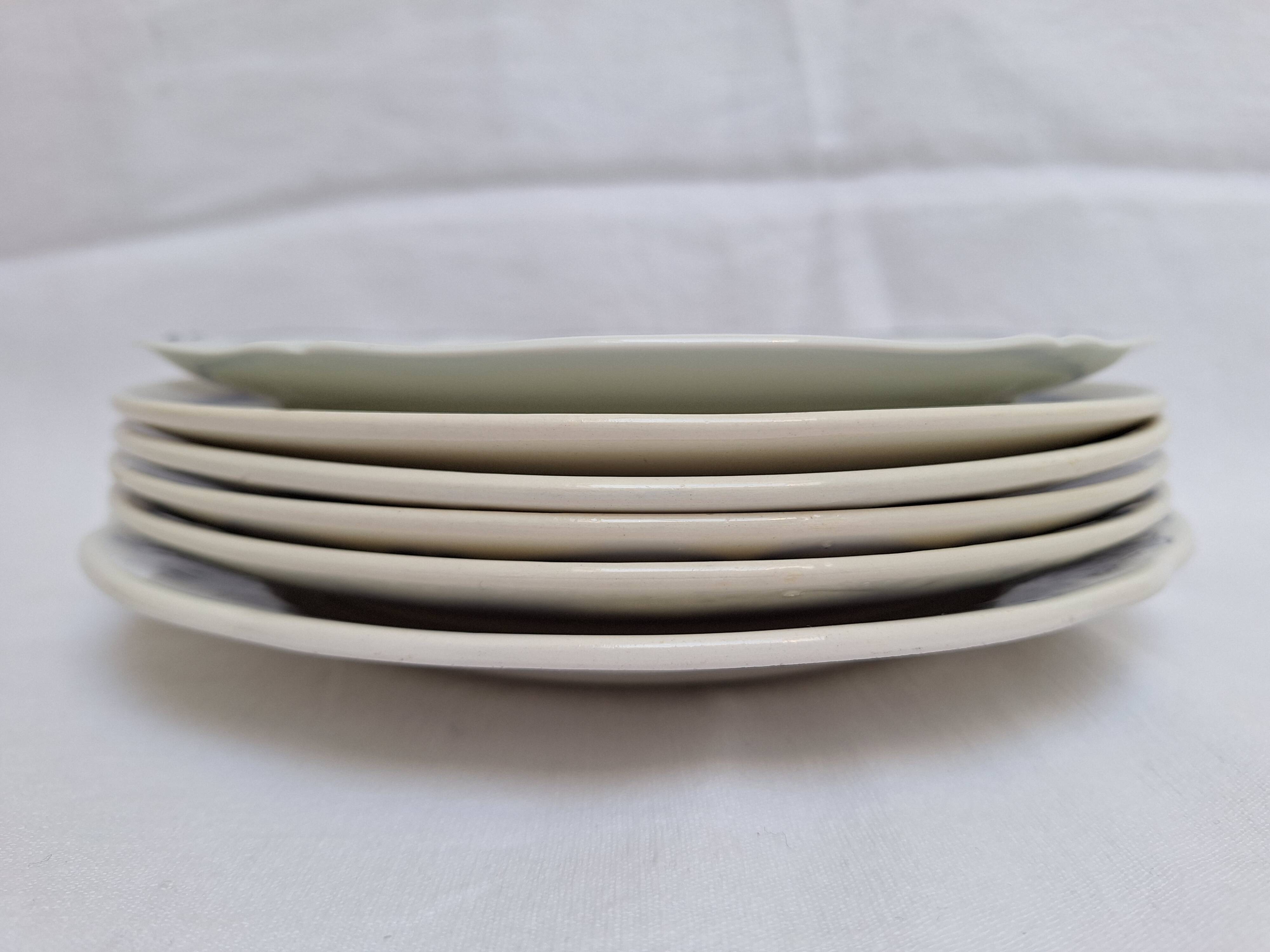 Vintage blue dinner plates