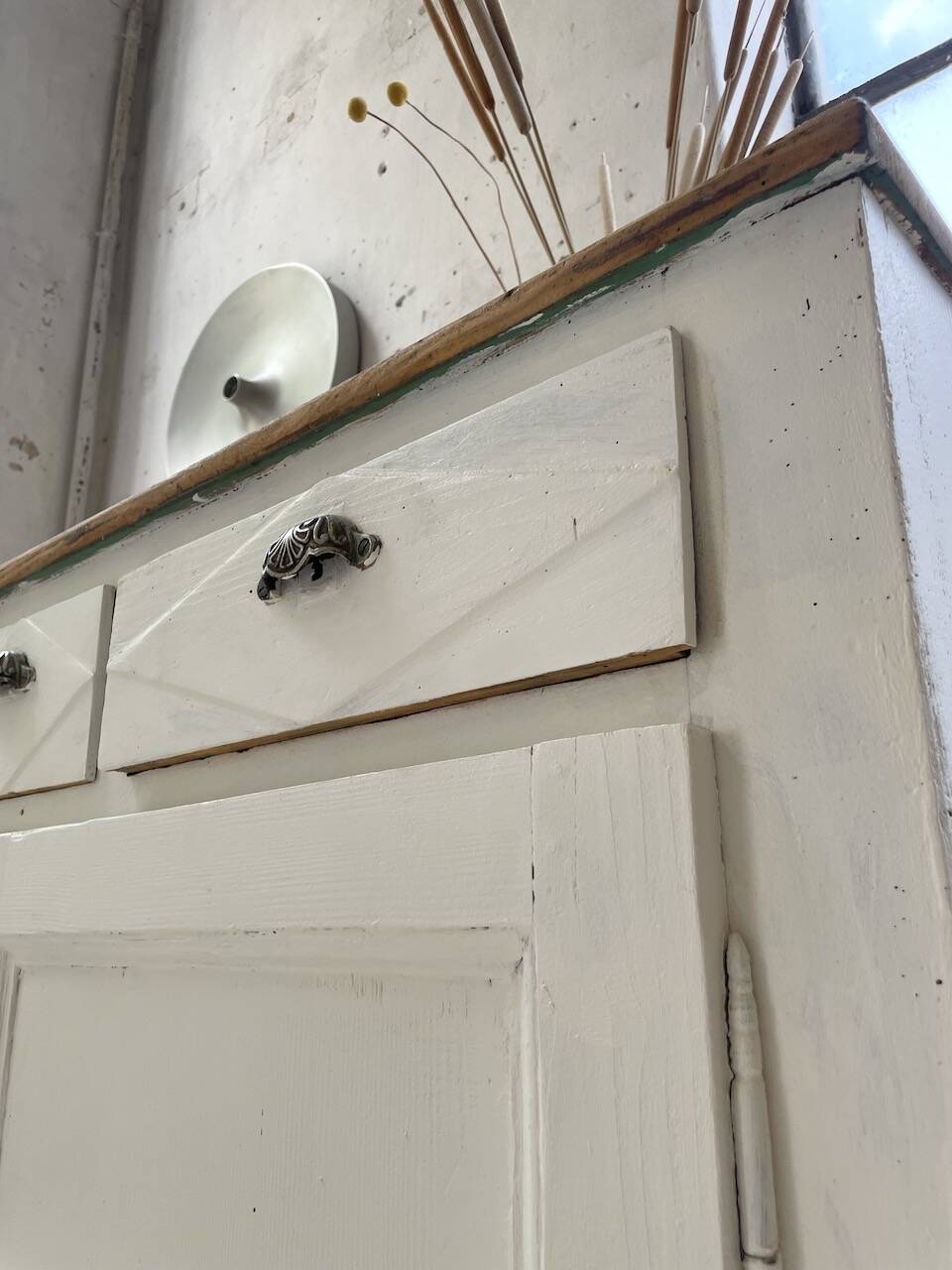 White patina sideboard craft furniture