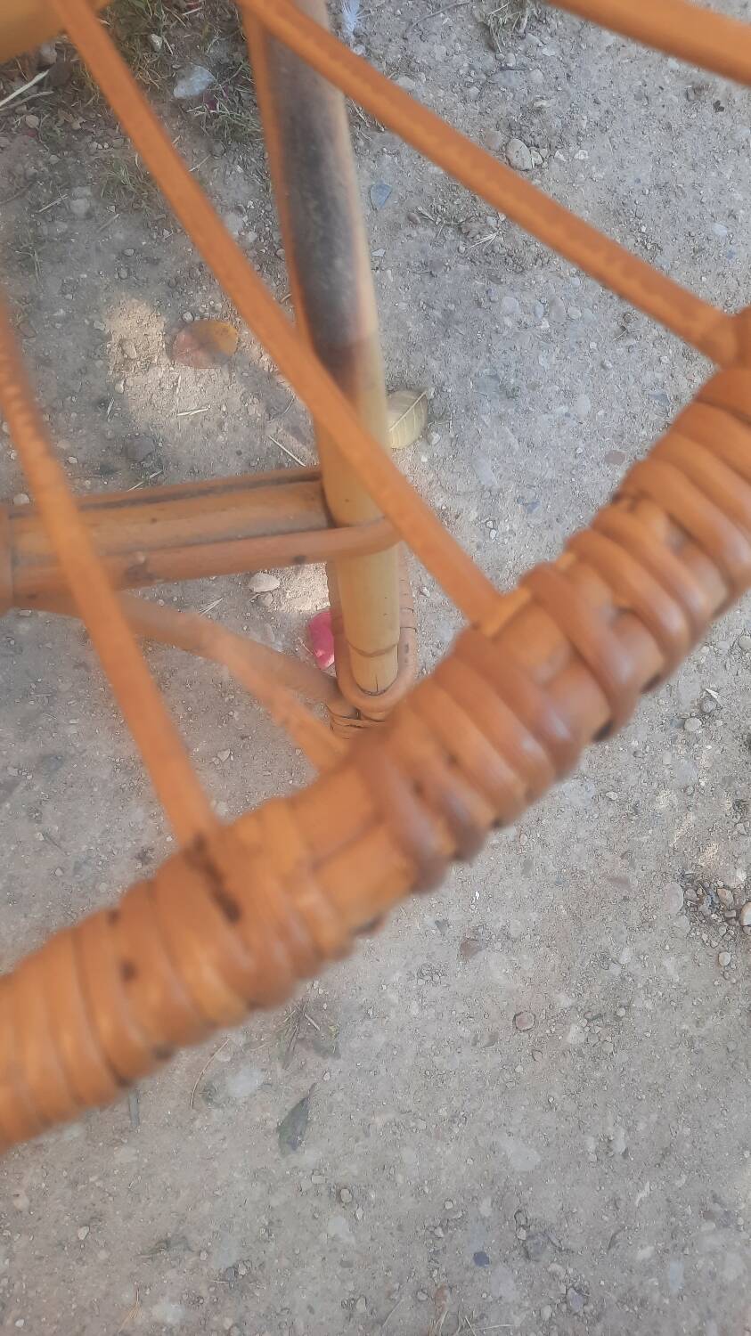 Rattan and bamboo garden furniture