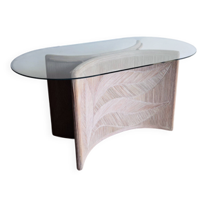 Table d’appoint bureau - rotin