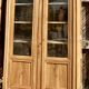 Antique glass-fronted Parisian cupboard: display cabinet bookshelf